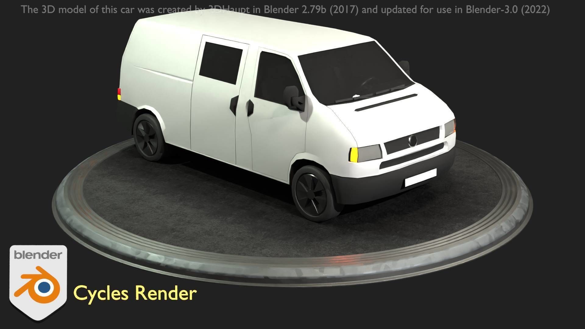City Car 16 Utility Vehicles Van Type-C White  Low-poly 3D model_26