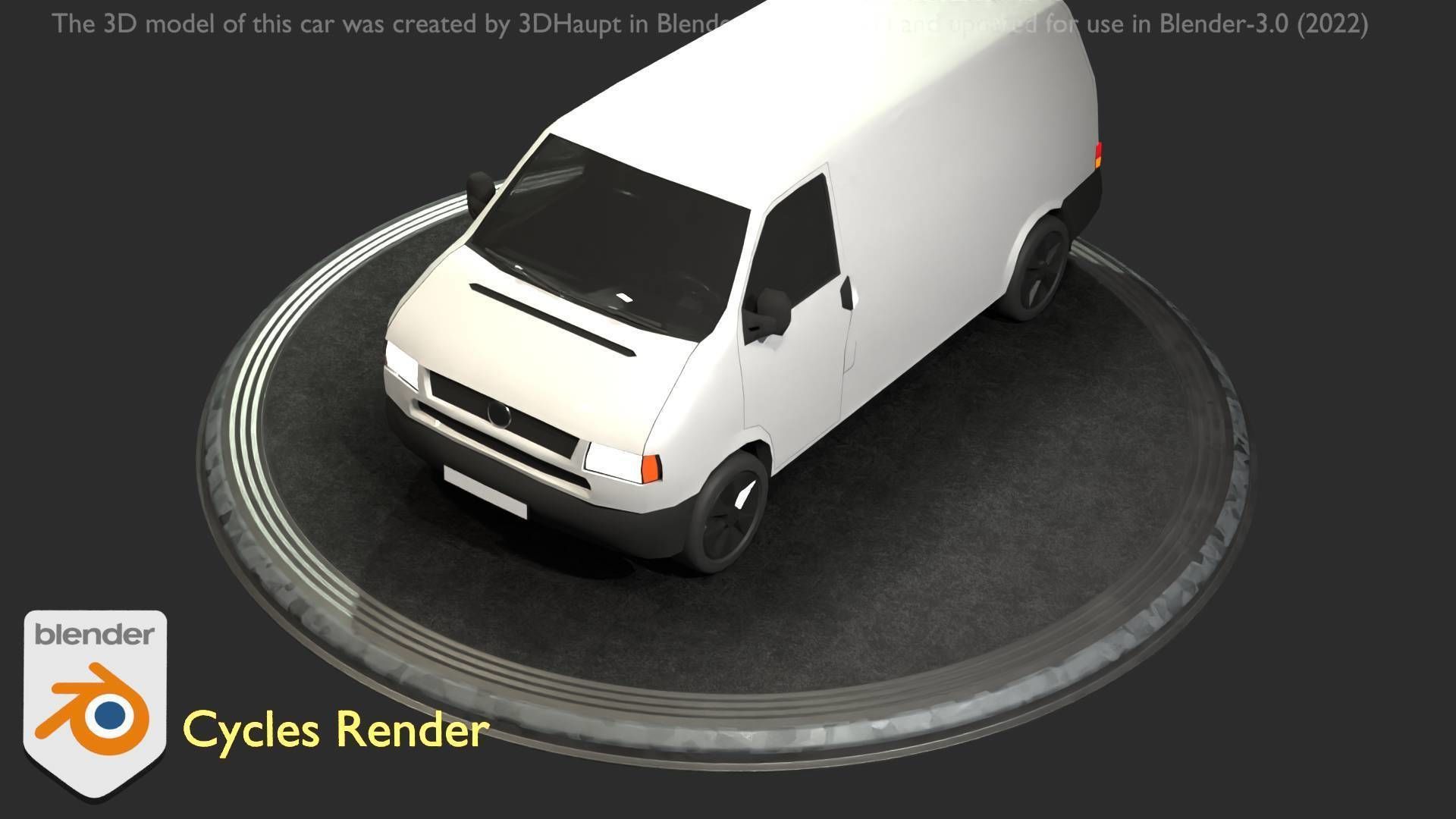 City Car 16 Utility Vehicles Van Type-C White  Low-poly 3D model_43