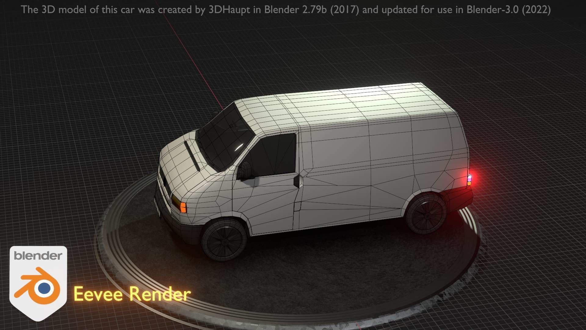 City Car 16 Utility Vehicles Van Type-C White  Low-poly 3D model_17