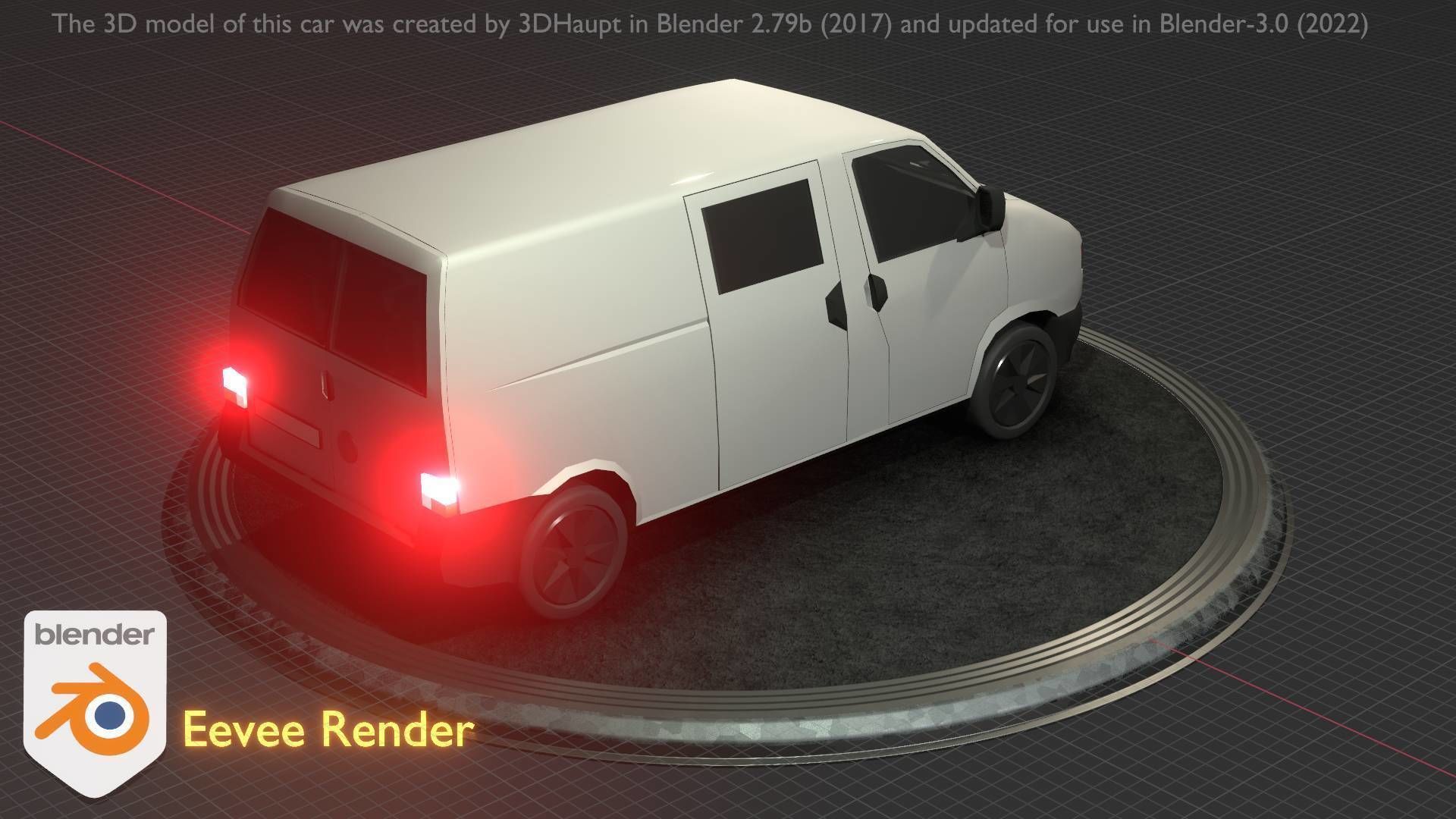 City Car 16 Utility Vehicles Van Type-C White  Low-poly 3D model_65