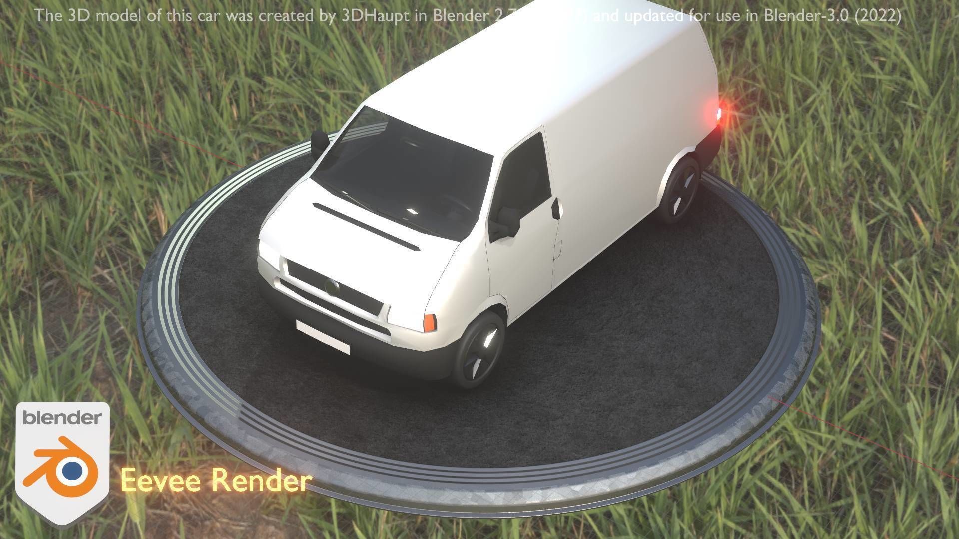 City Car 16 Utility Vehicles Van Type-C White  Low-poly 3D model_87