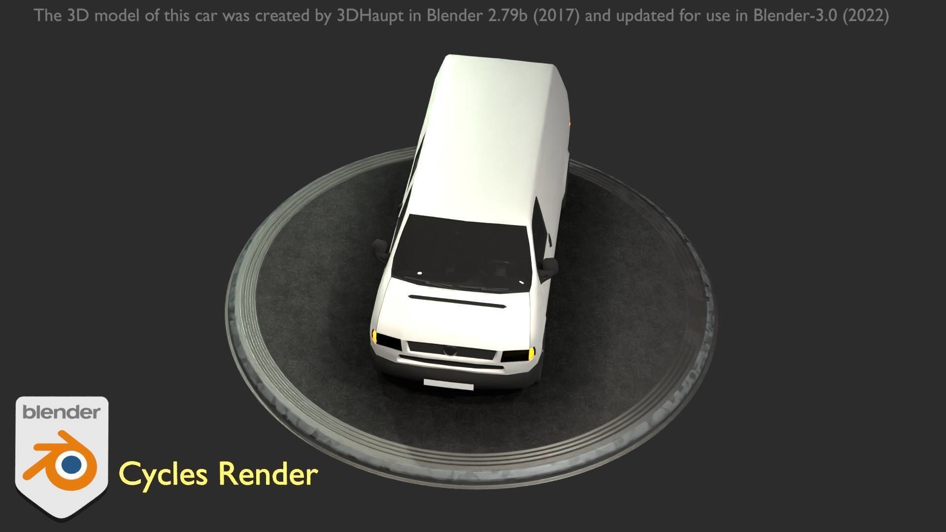 City Car 16 Utility Vehicles Van Type-C White  Low-poly 3D model_15