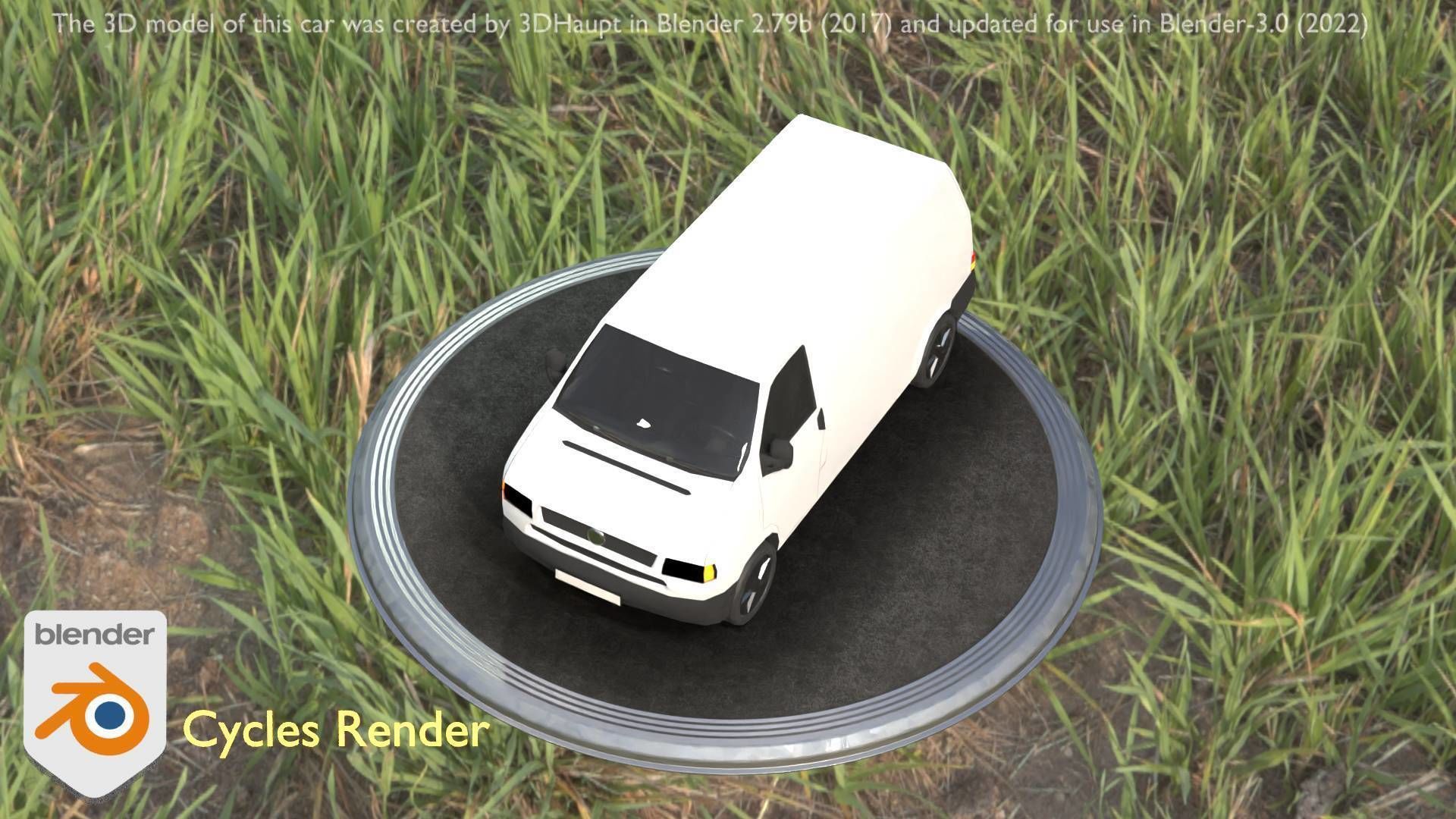 City Car 16 Utility Vehicles Van Type-C White  Low-poly 3D model_57