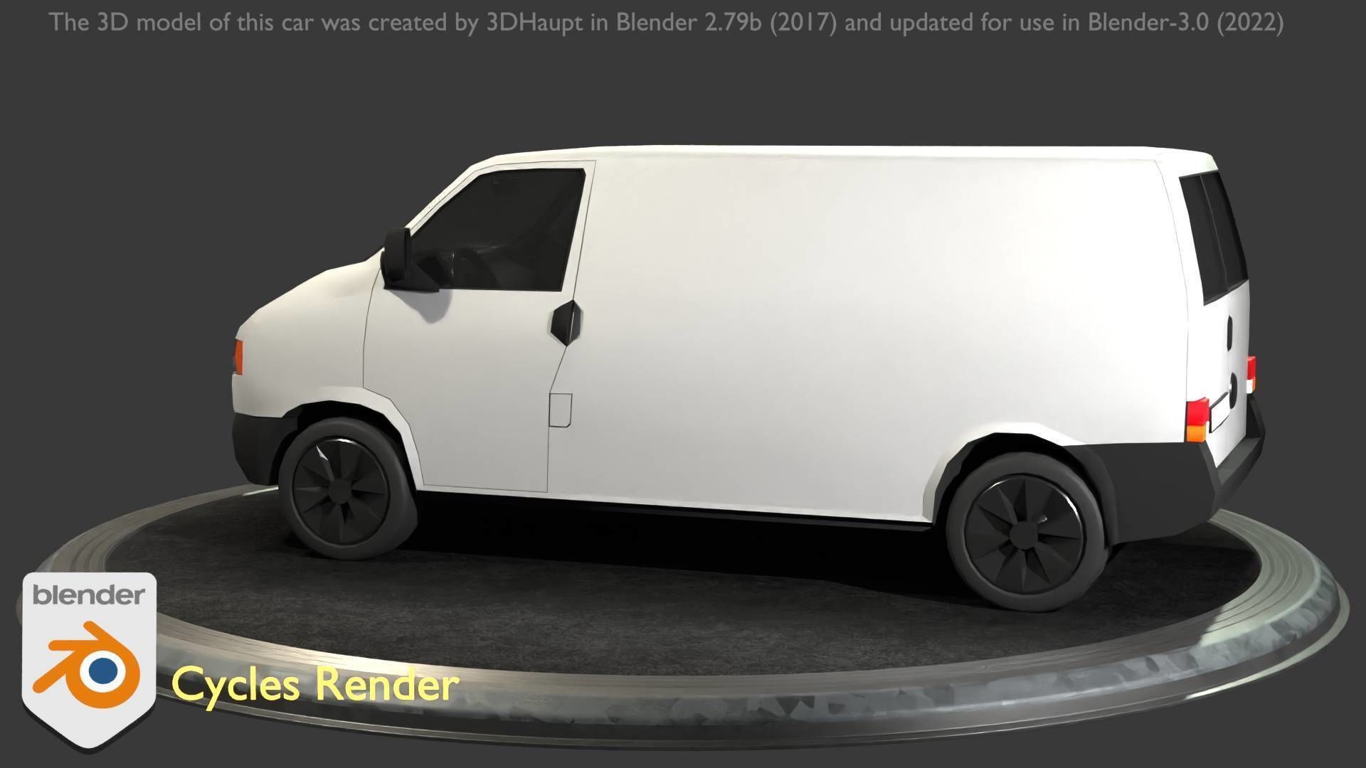 City Car 16 Utility Vehicles Van Type-C White  Low-poly 3D model_74