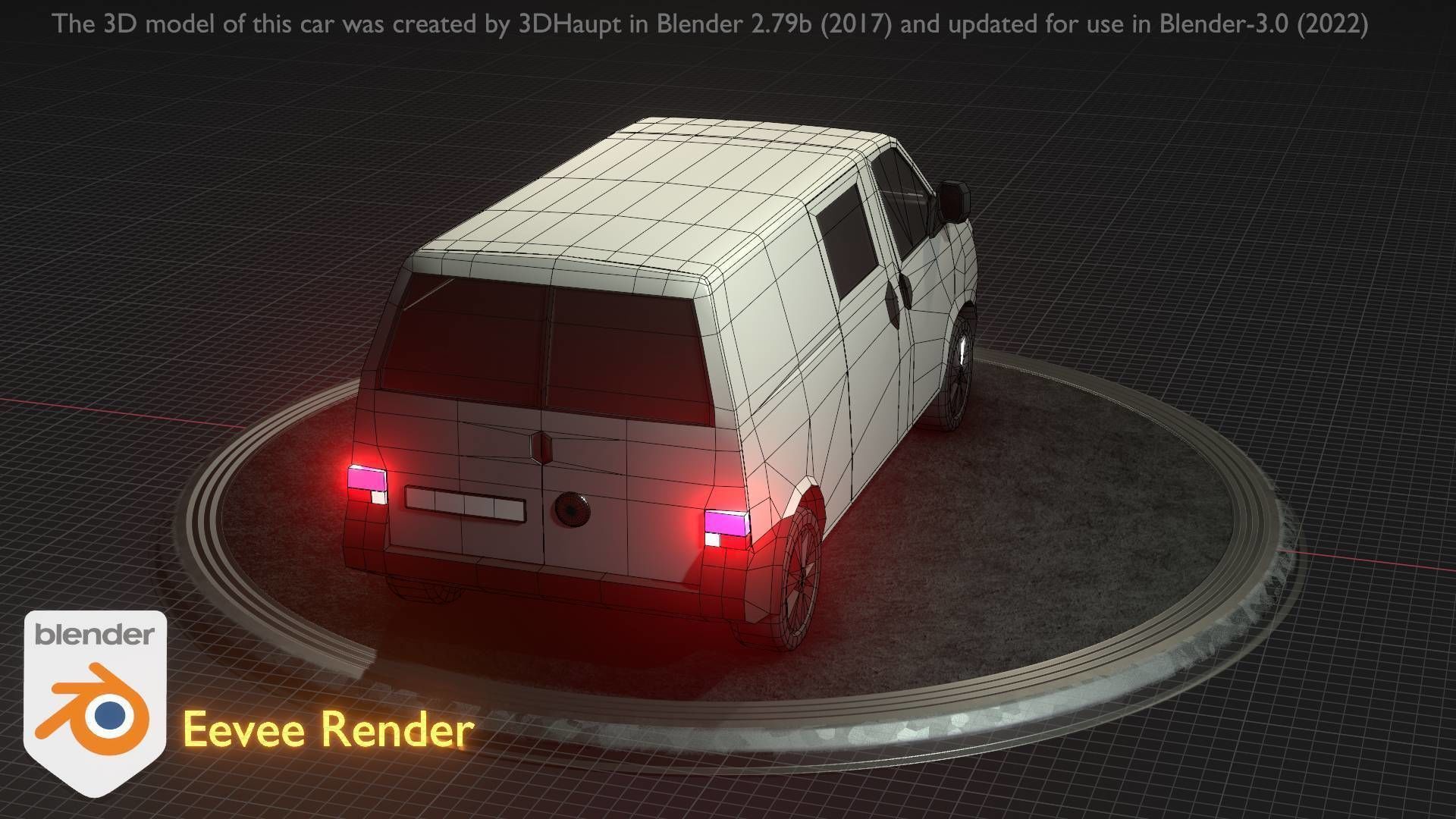 City Car 16 Utility Vehicles Van Type-C White  Low-poly 3D model_35