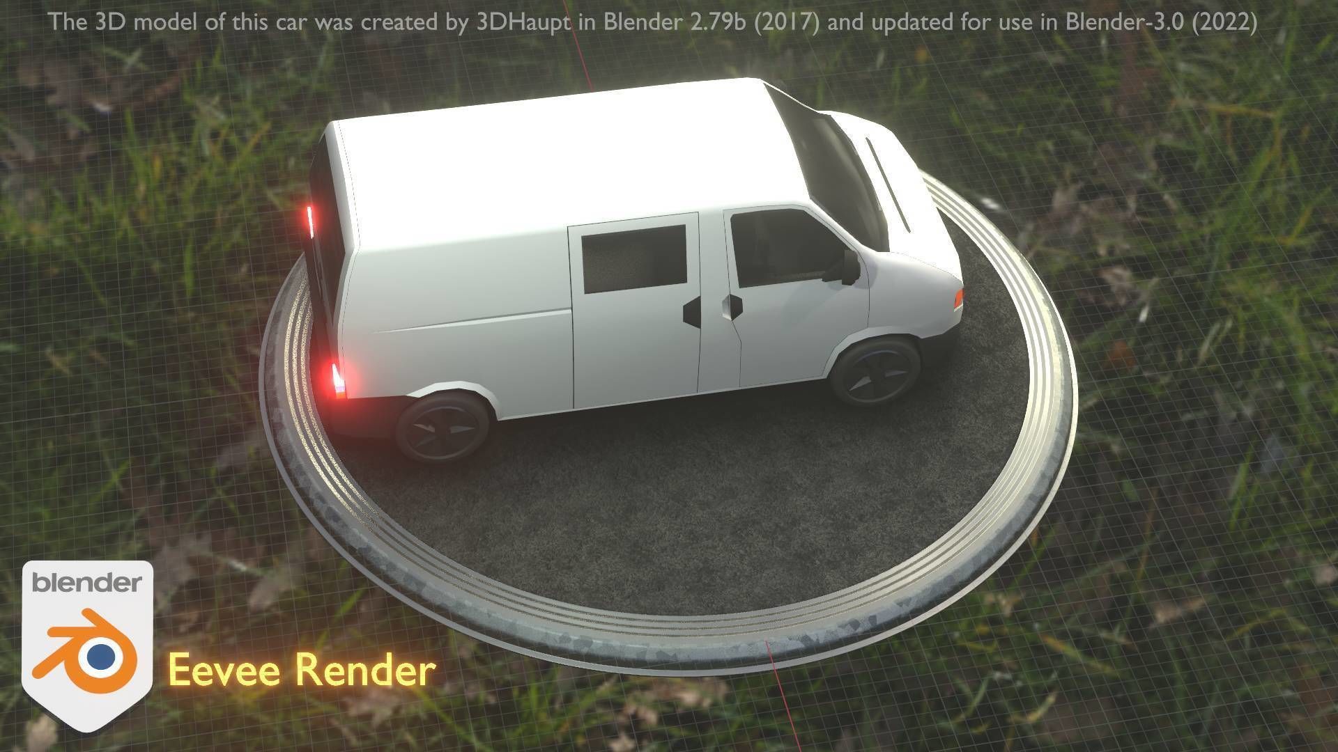 City Car 16 Utility Vehicles Van Type-C White  Low-poly 3D model_97