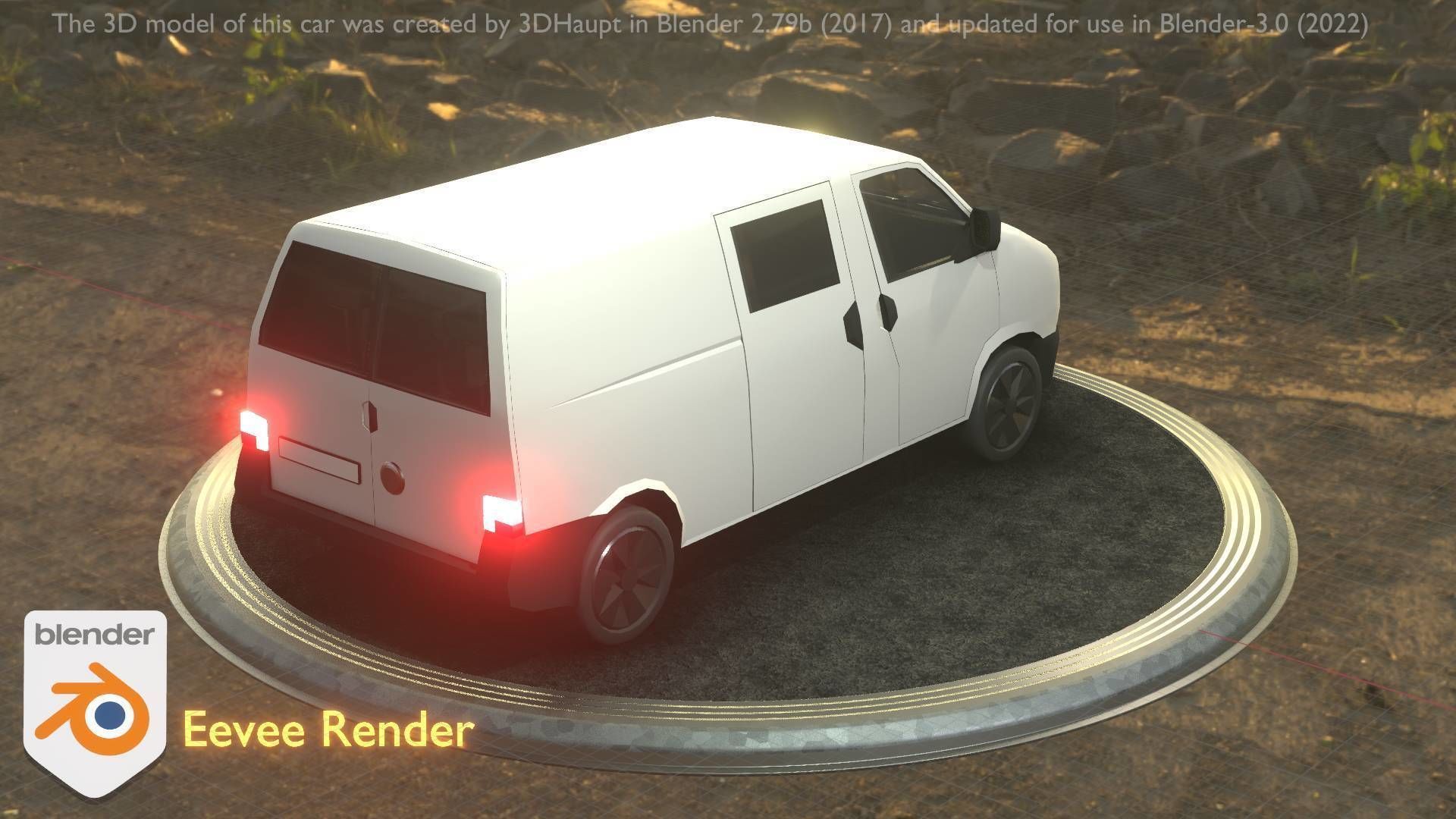 City Car 16 Utility Vehicles Van Type-C White  Low-poly 3D model_79