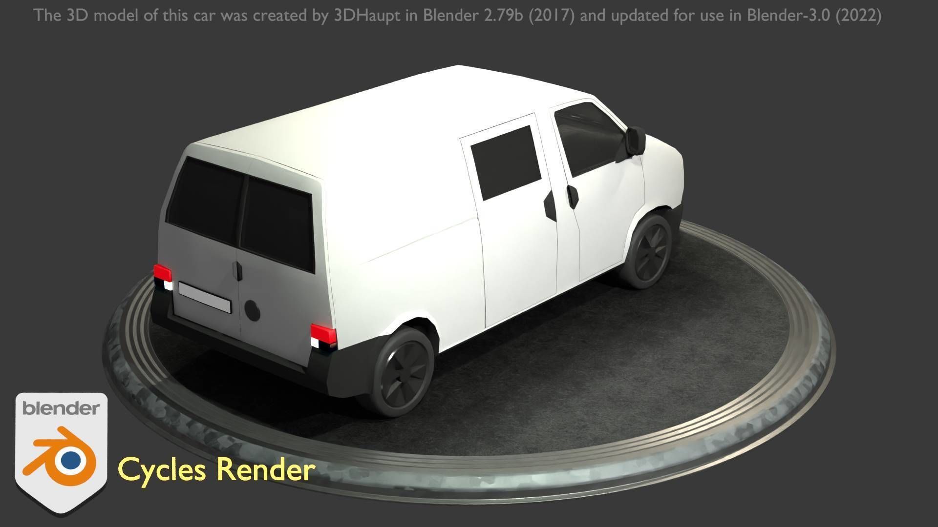 City Car 16 Utility Vehicles Van Type-C White  Low-poly 3D model_36