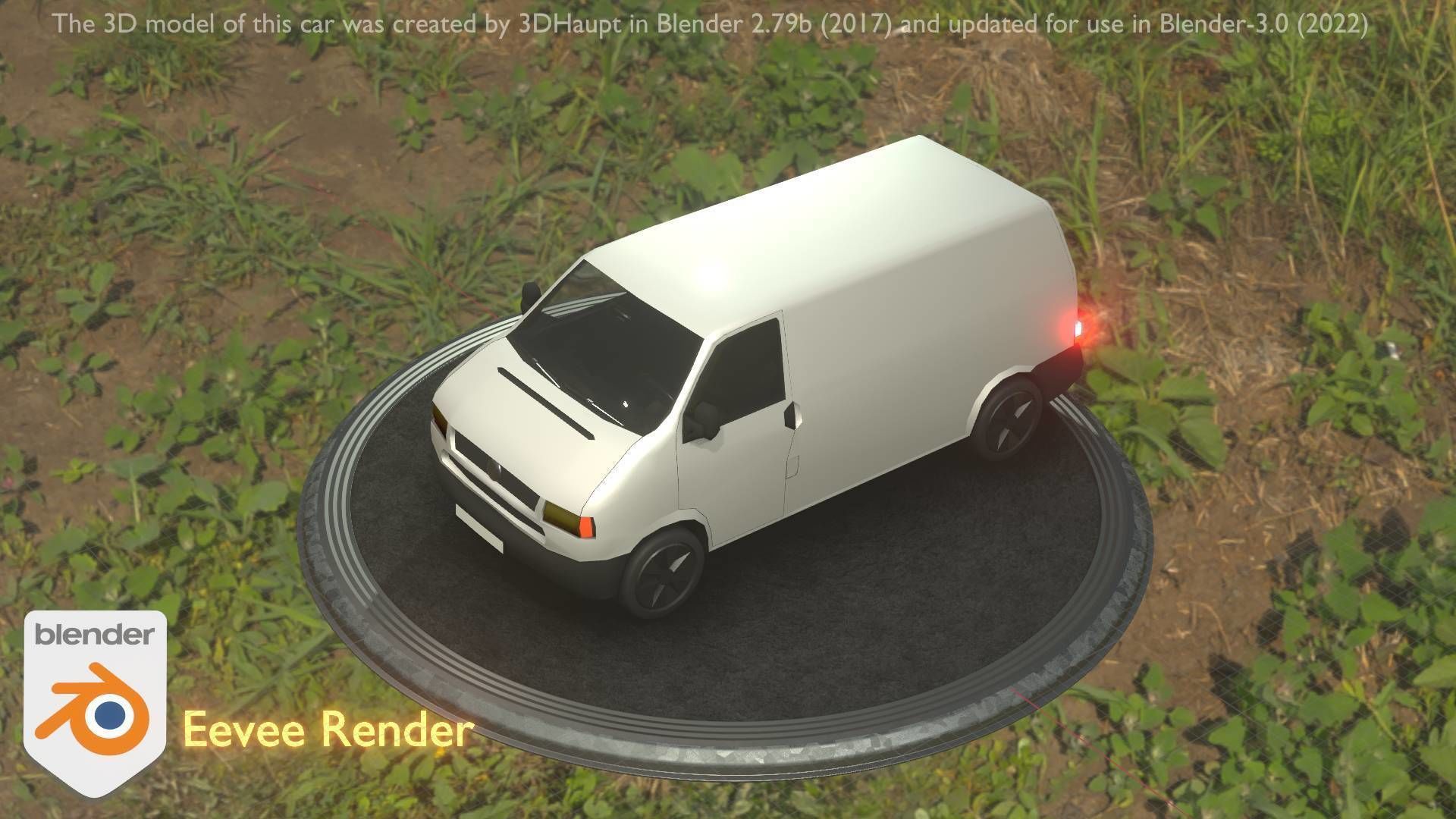 City Car 16 Utility Vehicles Van Type-C White  Low-poly 3D model_58