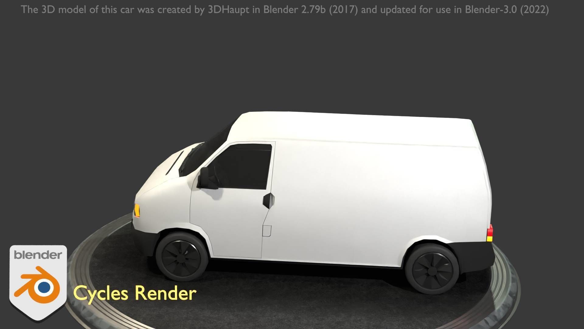 City Car 16 Utility Vehicles Van Type-C White  Low-poly 3D model_18