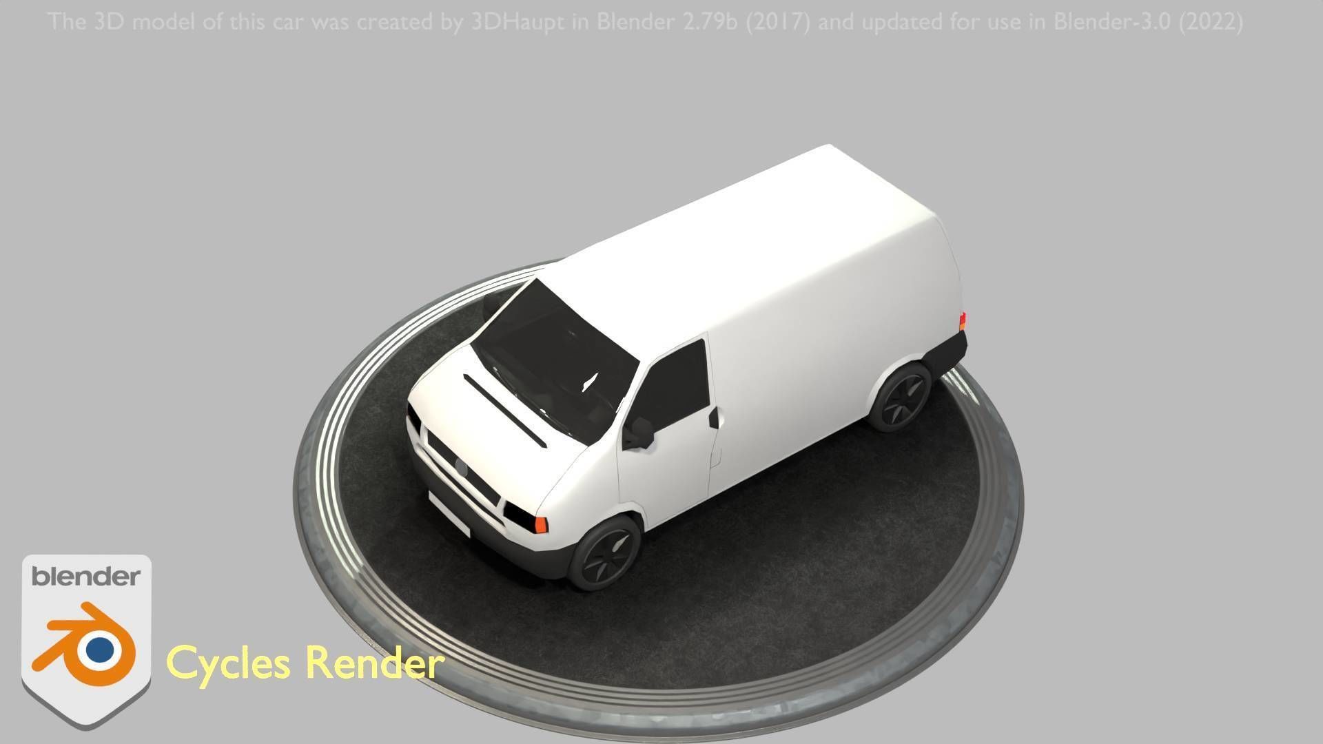 City Car 16 Utility Vehicles Van Type-C White  Low-poly 3D model_16
