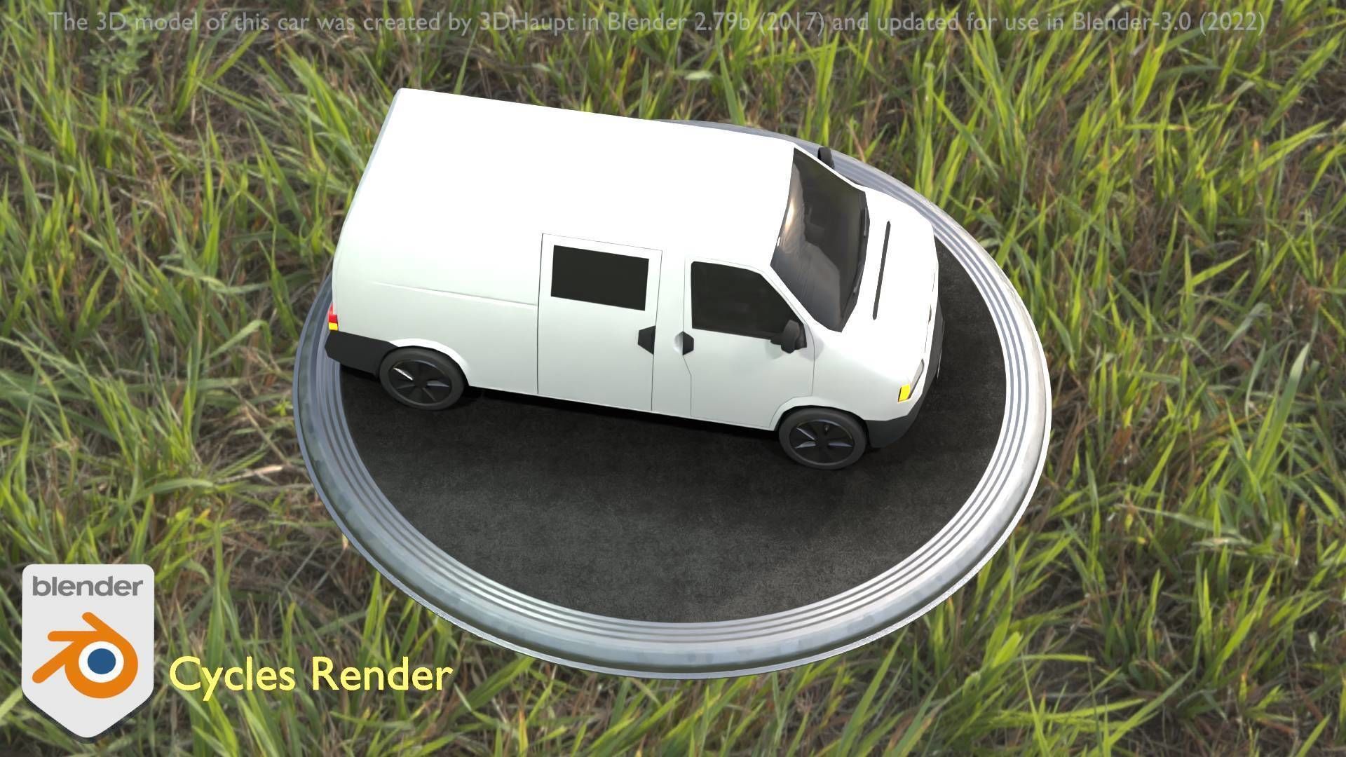 City Car 16 Utility Vehicles Van Type-C White  Low-poly 3D model_98