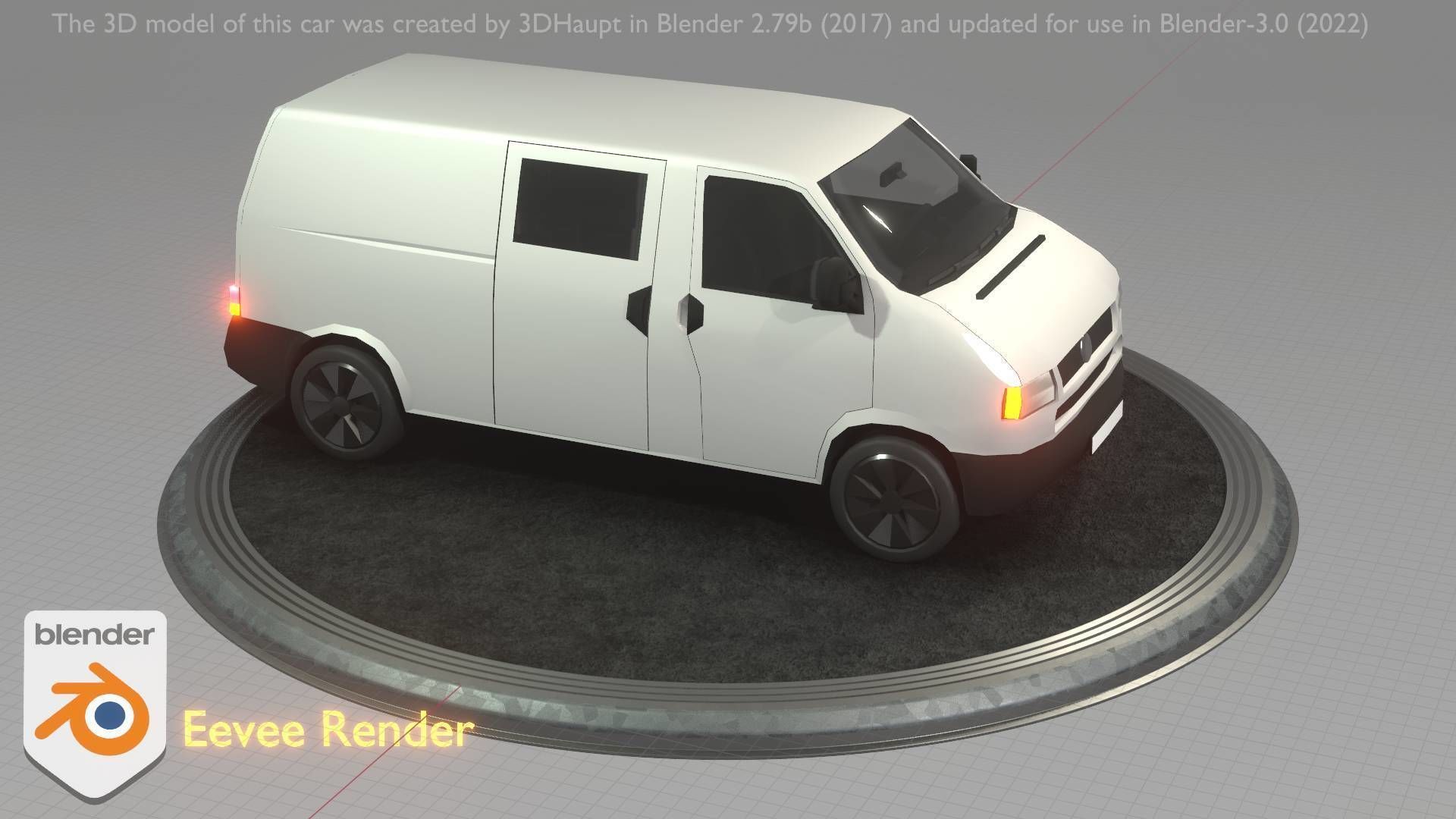 City Car 16 Utility Vehicles Van Type-C White  Low-poly 3D model_25