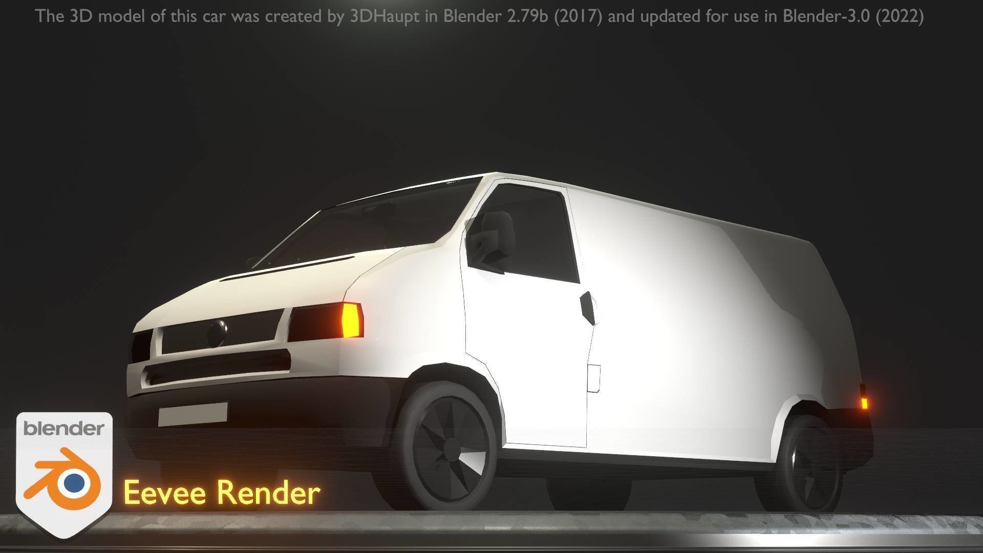 City Car 16 Utility Vehicles Van Type-C White  Low-poly 3D model_71
