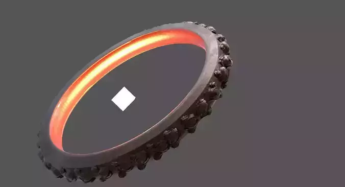 Angel Wheel Ring Biblical Power 3D model