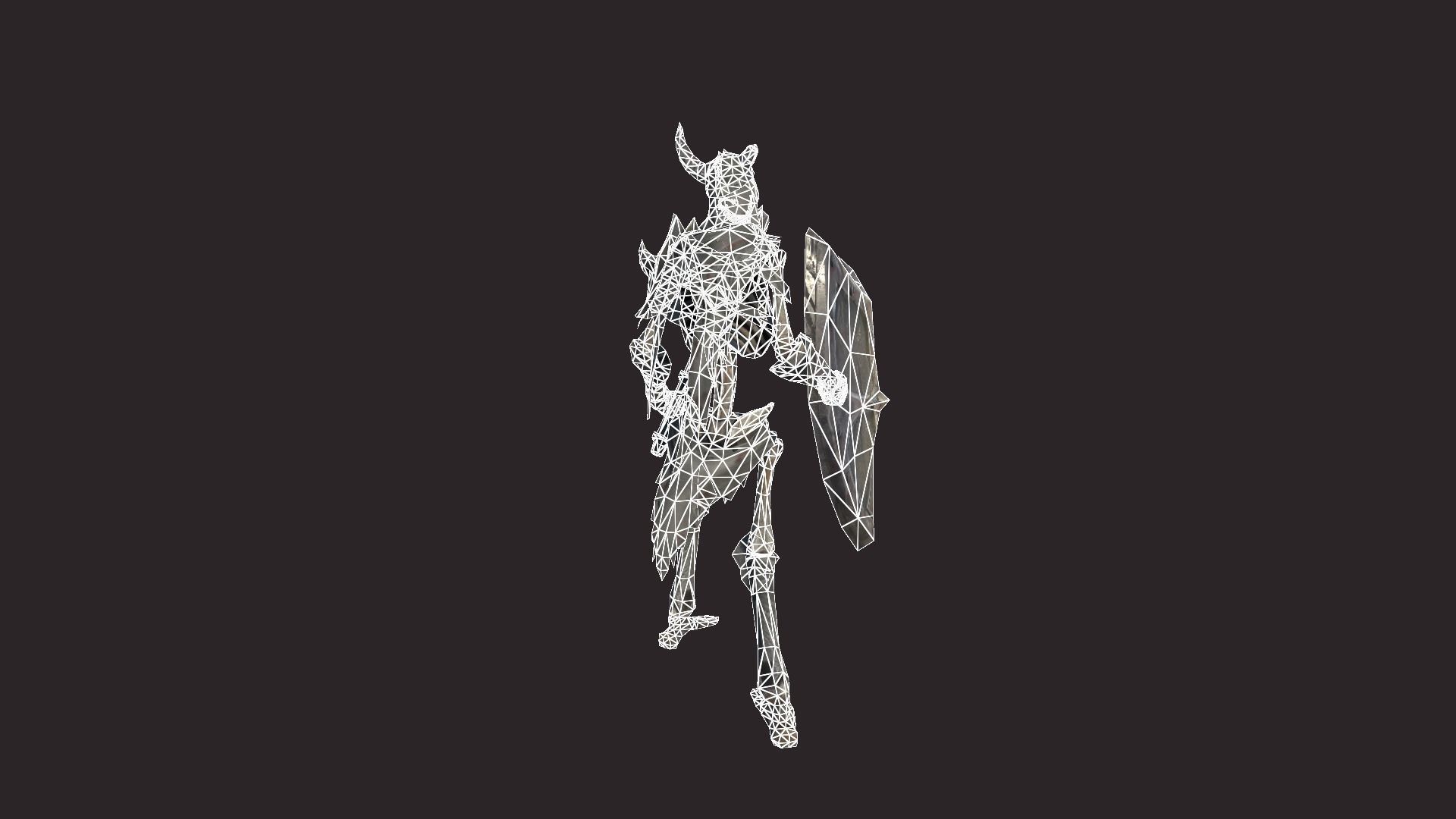 Skeleton Soldier 2 Low-poly 3D model_15