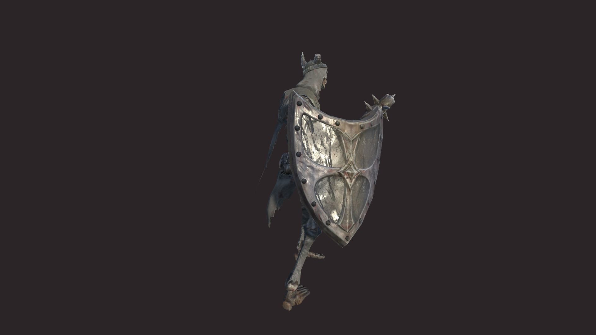 Skeleton Soldier 2 Low-poly 3D model_7