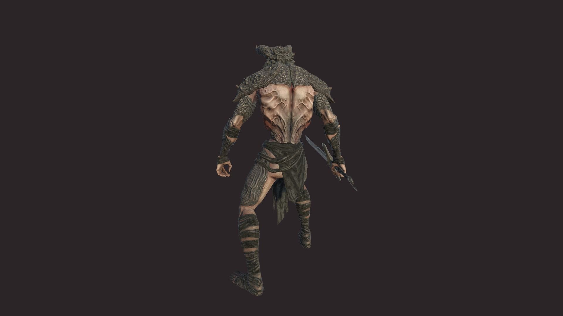 Demon Soldier Low-poly 3D model_5