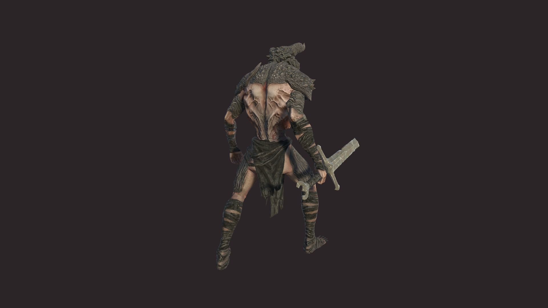 Demon Soldier Low-poly 3D model_6