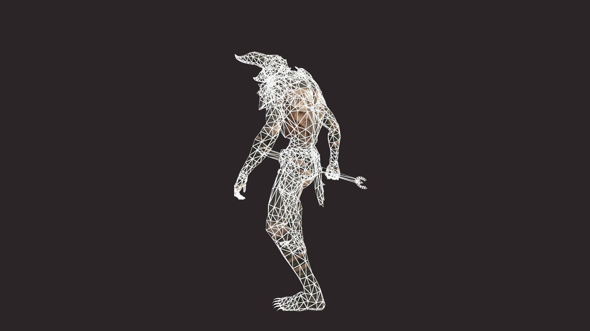 Demon Soldier Low-poly 3D model_13