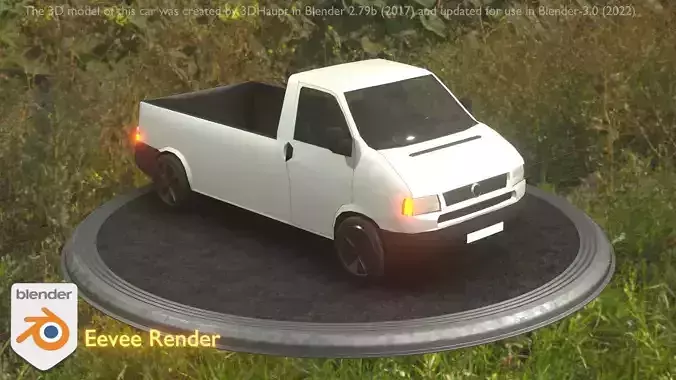 City Car 17 Utility Transporter Pickup 3500 Type-C White