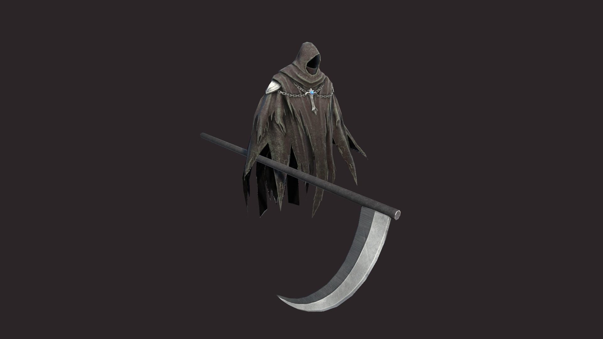 Spectrum reaper Low-poly 3D model_9