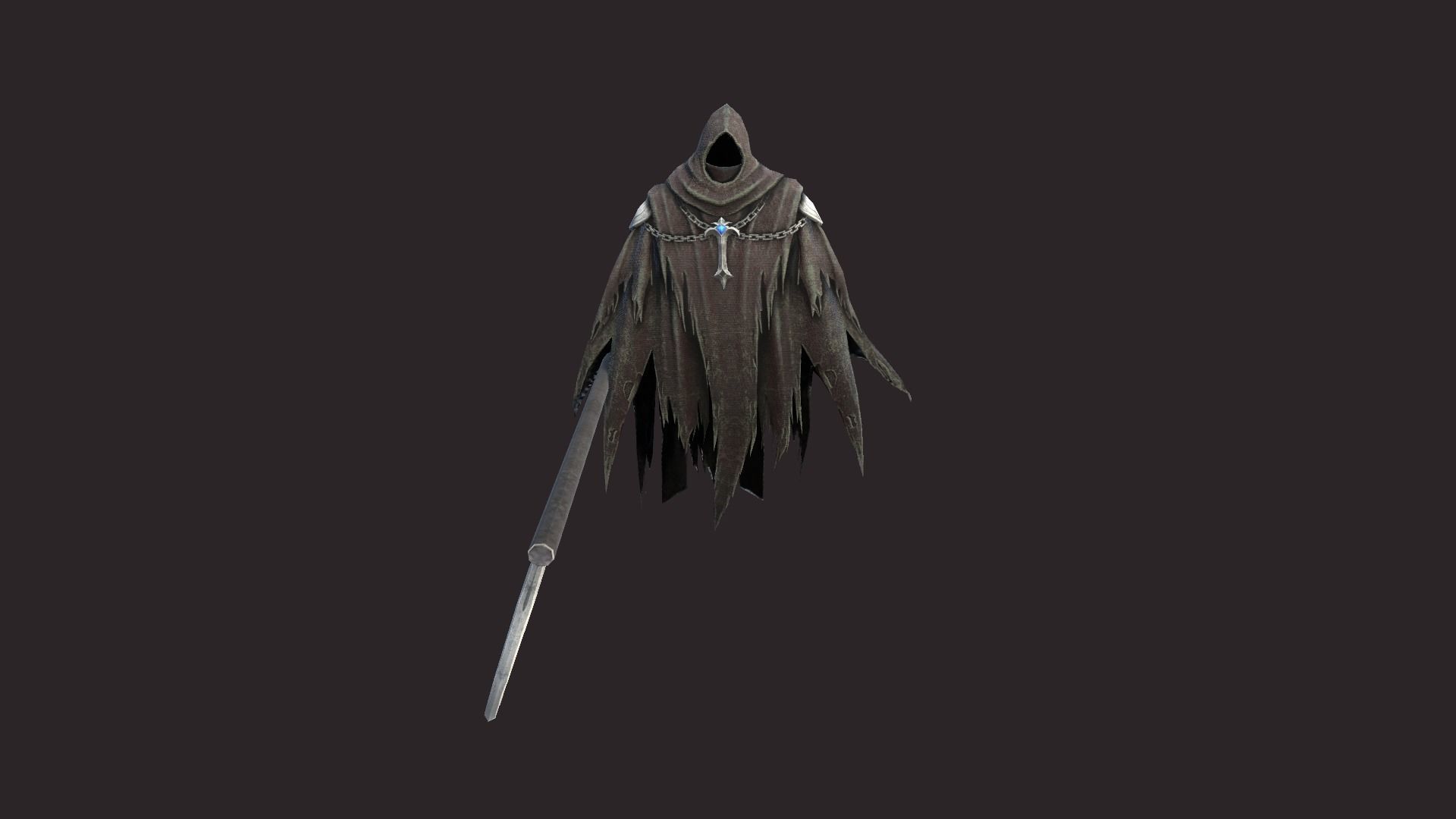 Spectrum reaper Low-poly 3D model_1
