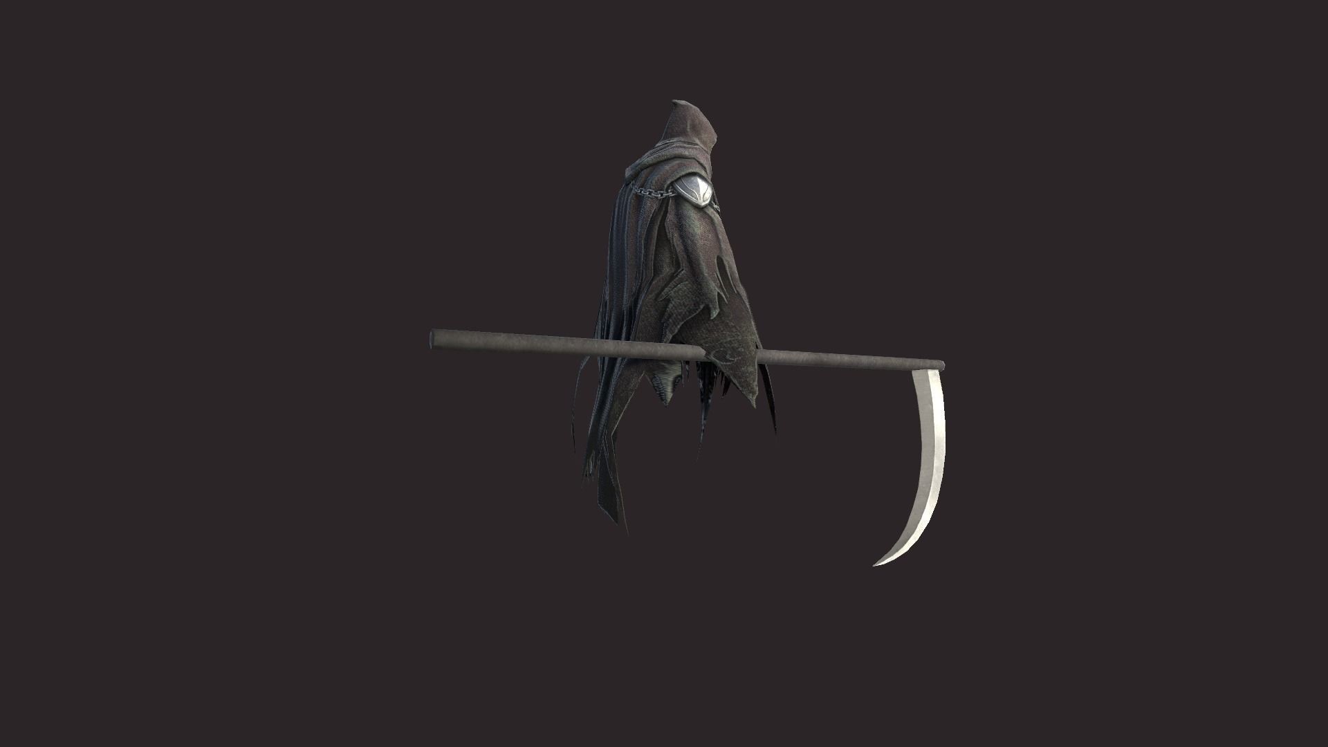Spectrum reaper Low-poly 3D model_7