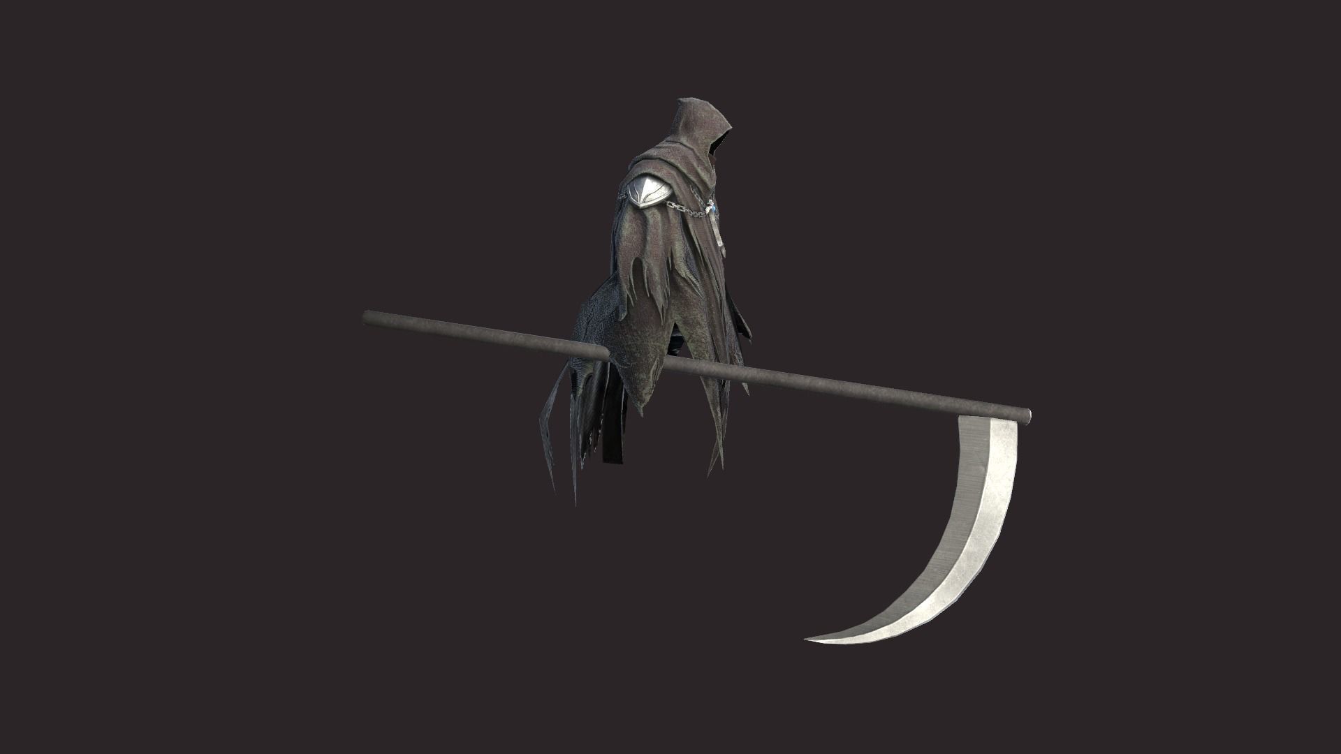 Spectrum reaper Low-poly 3D model_8