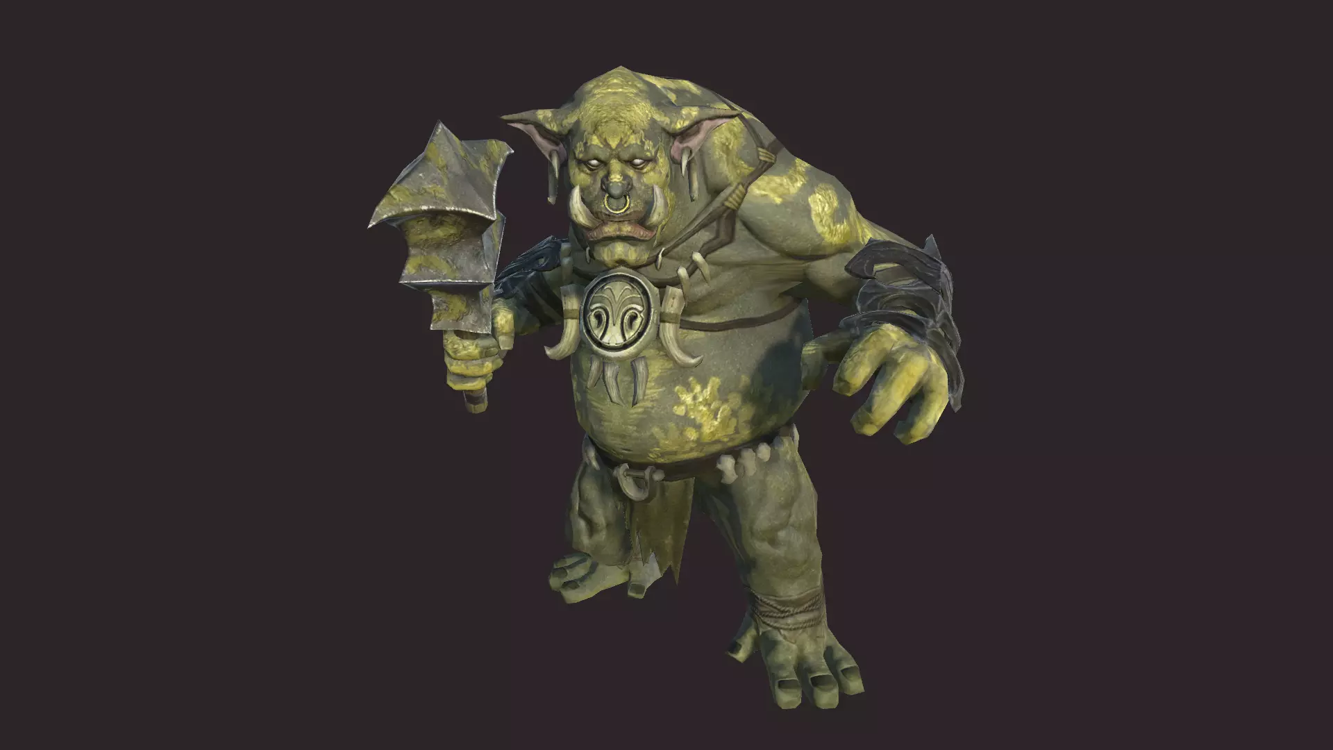 Big Trolls Low-poly 3D model_0