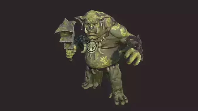 Big Trolls Low-poly 3D model