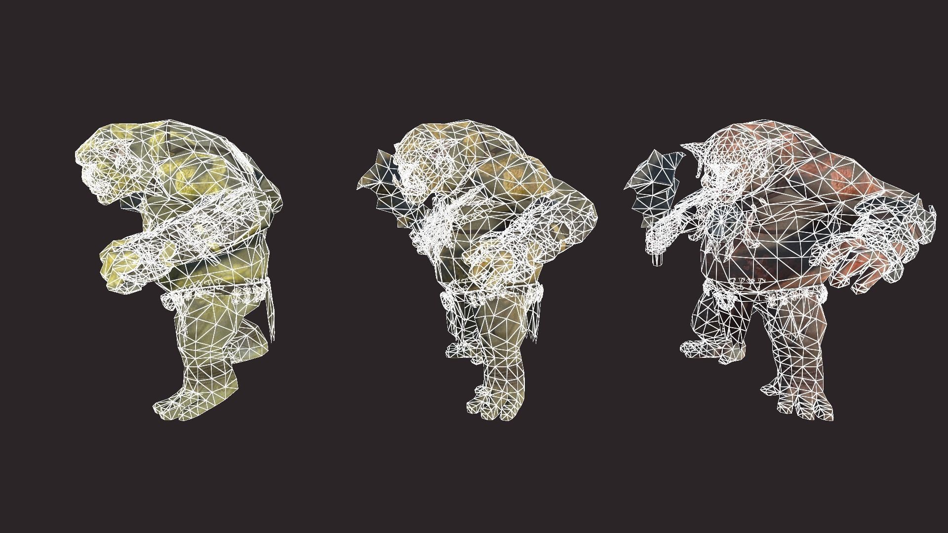 Big Trolls Low-poly 3D model_13