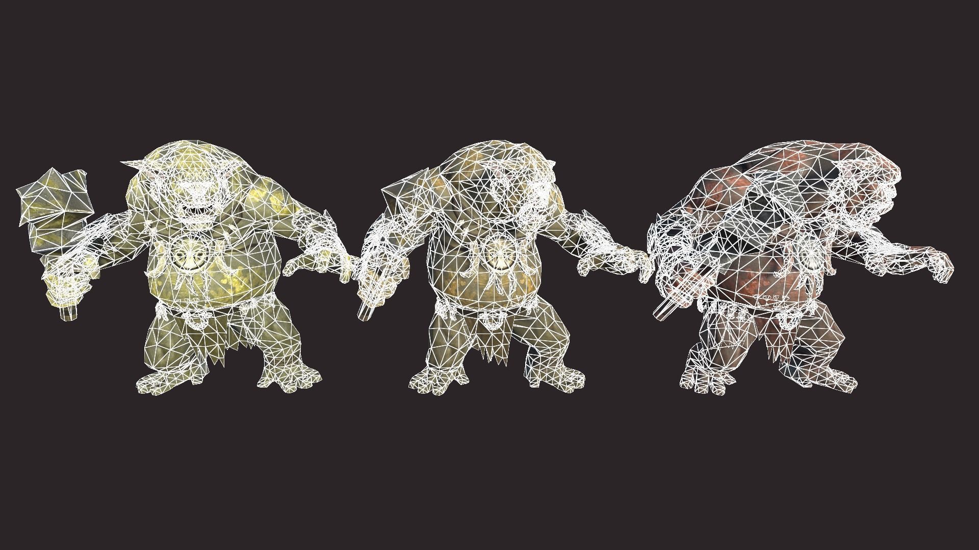 Big Trolls Low-poly 3D model_20