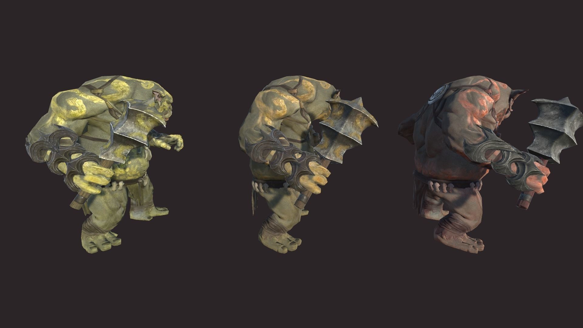 Big Trolls Low-poly 3D model_9
