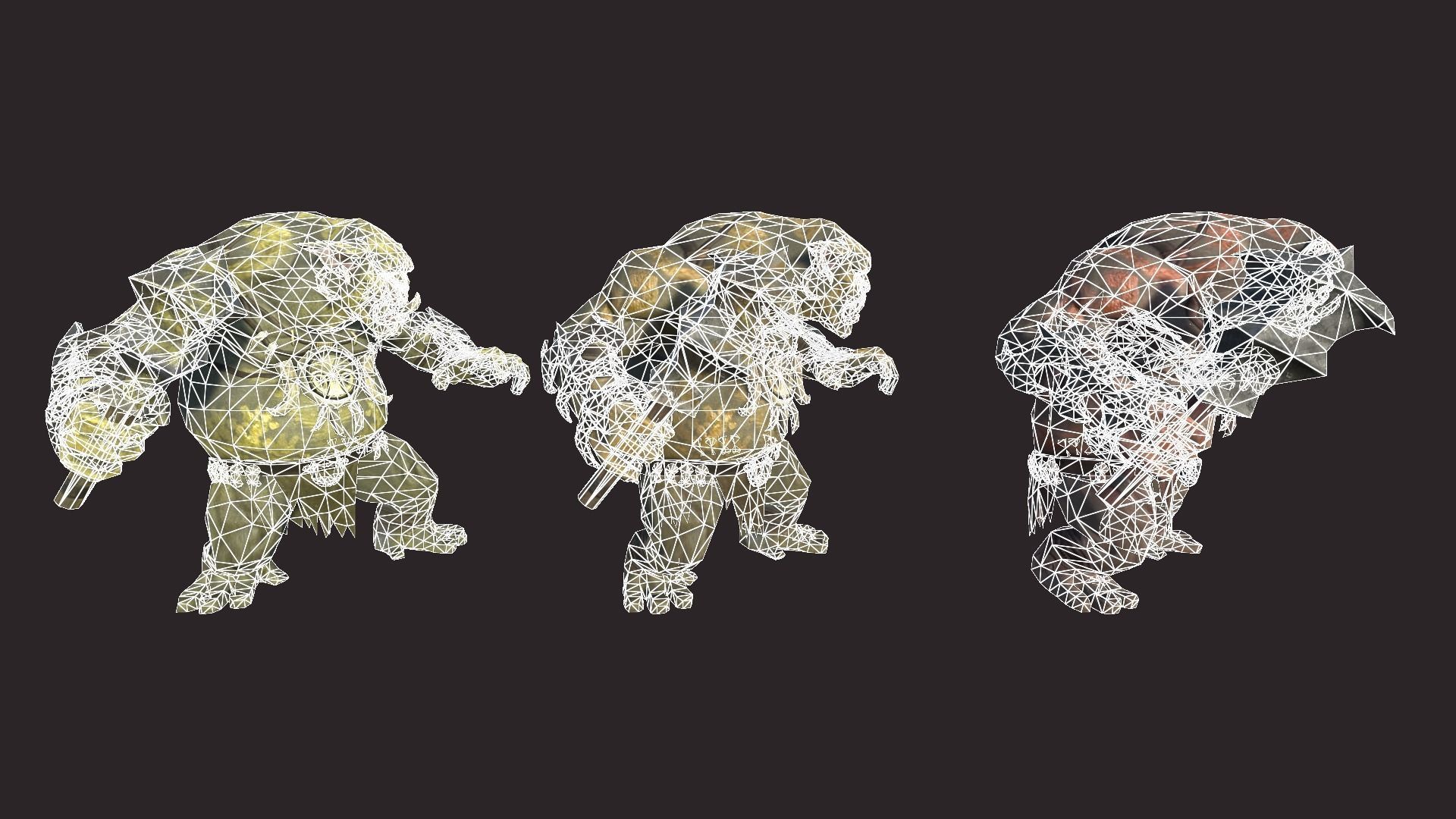 Big Trolls Low-poly 3D model_19