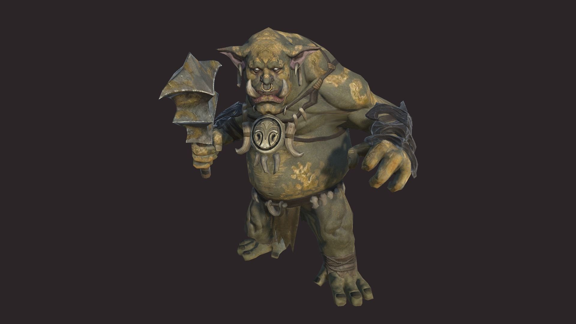Big Trolls Low-poly 3D model_1