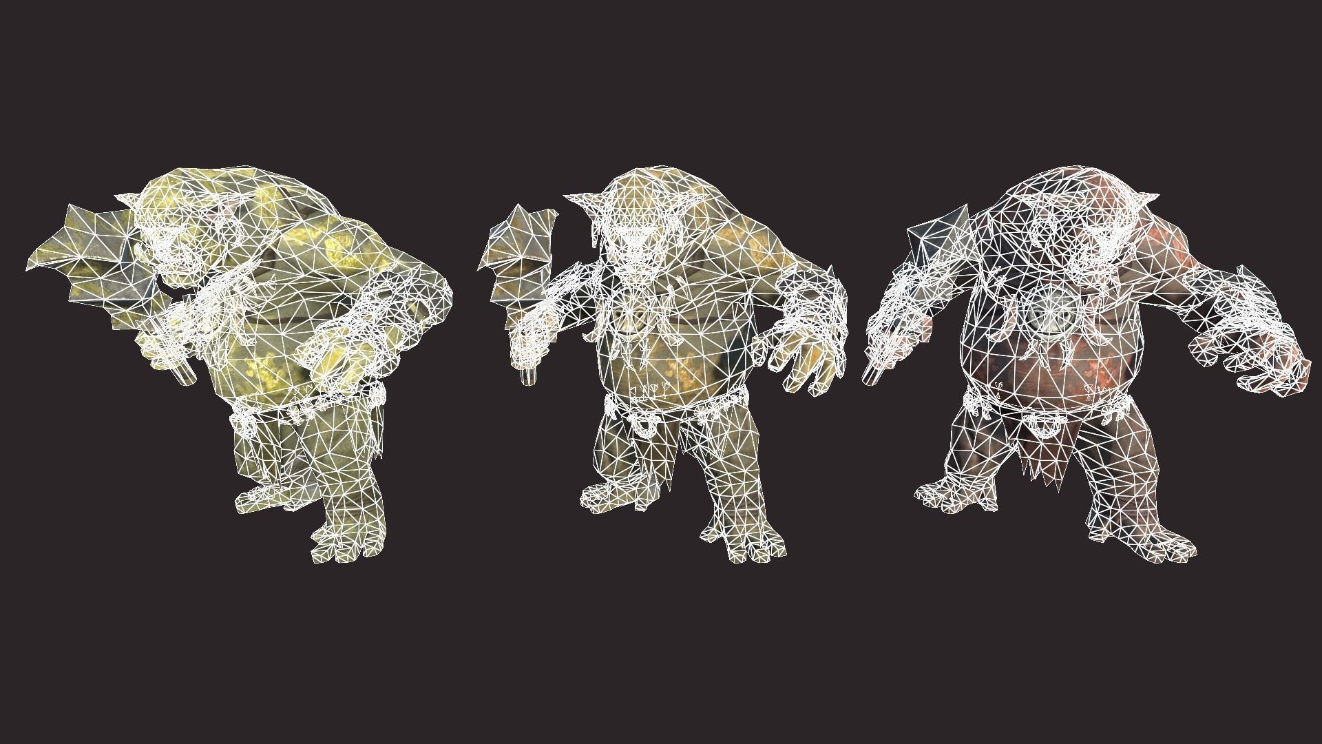 Big Trolls Low-poly 3D model_12