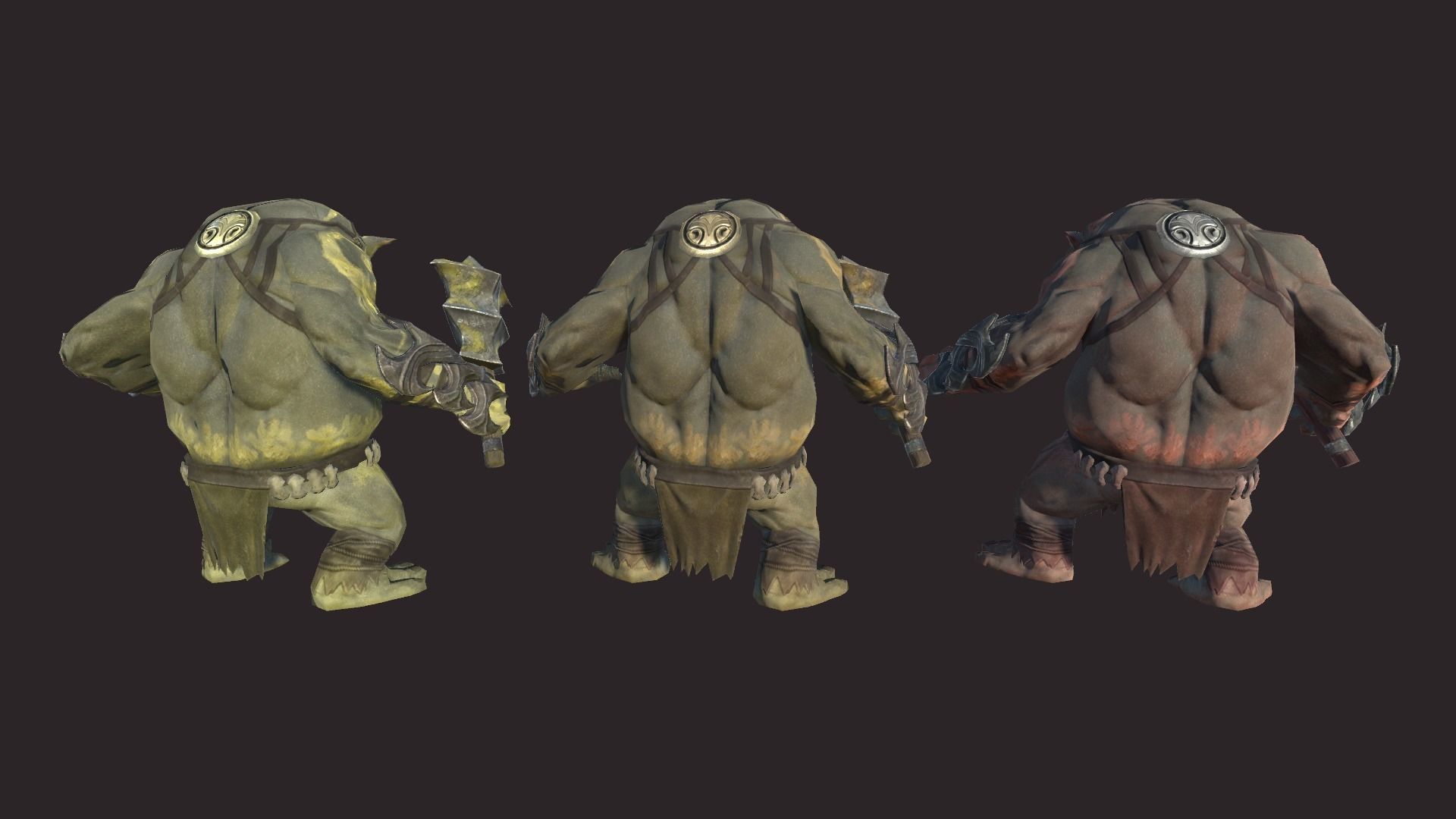 Big Trolls Low-poly 3D model_7