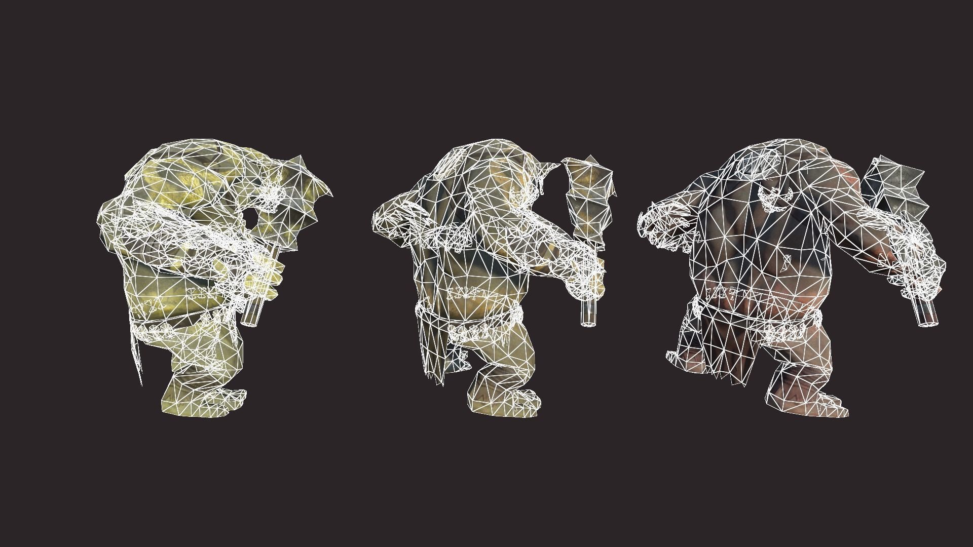 Big Trolls Low-poly 3D model_17