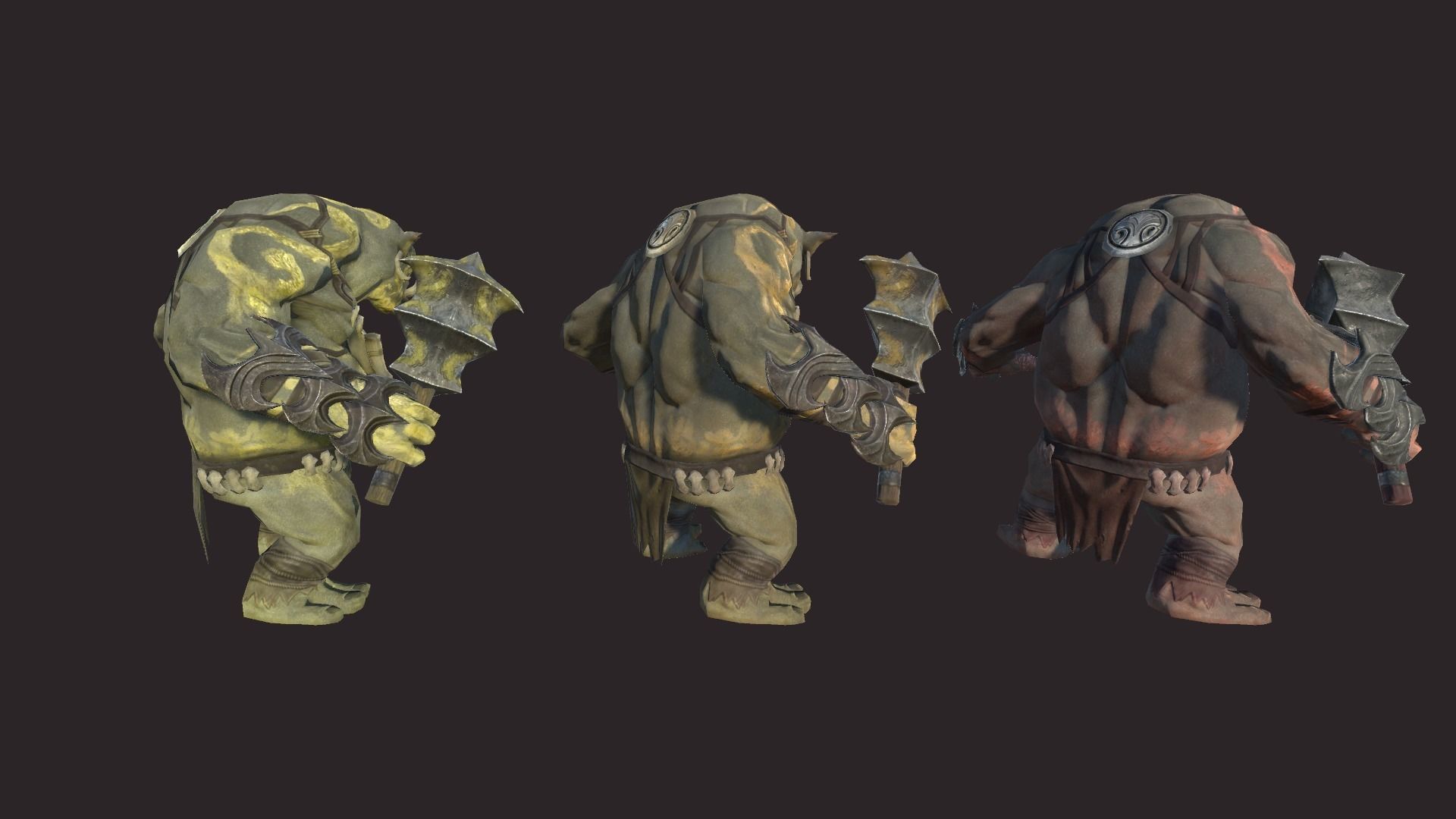 Big Trolls Low-poly 3D model_8