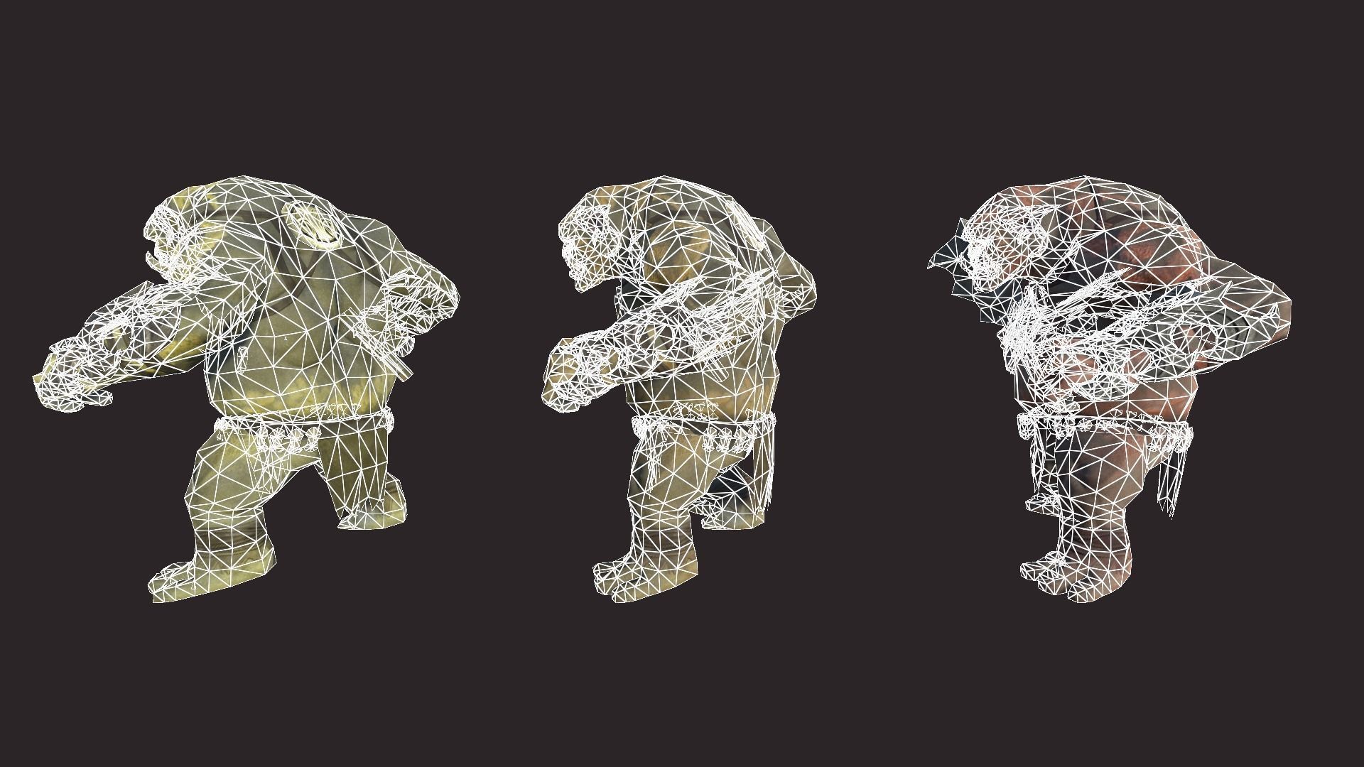 Big Trolls Low-poly 3D model_14