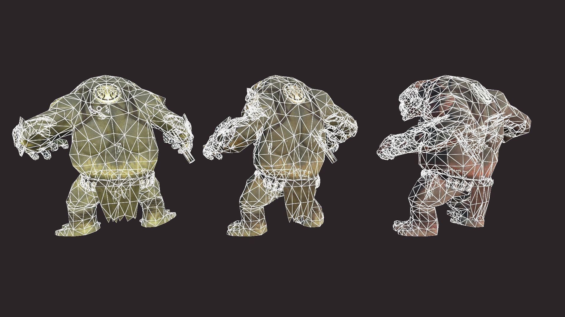 Big Trolls Low-poly 3D model_15