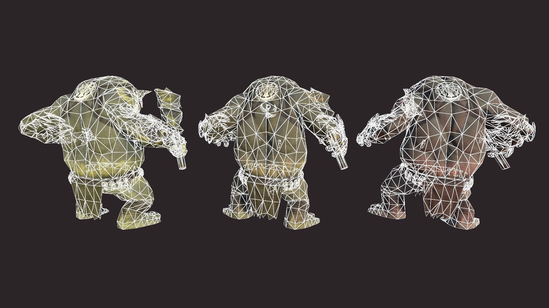 Big Trolls Low-poly 3D model_16