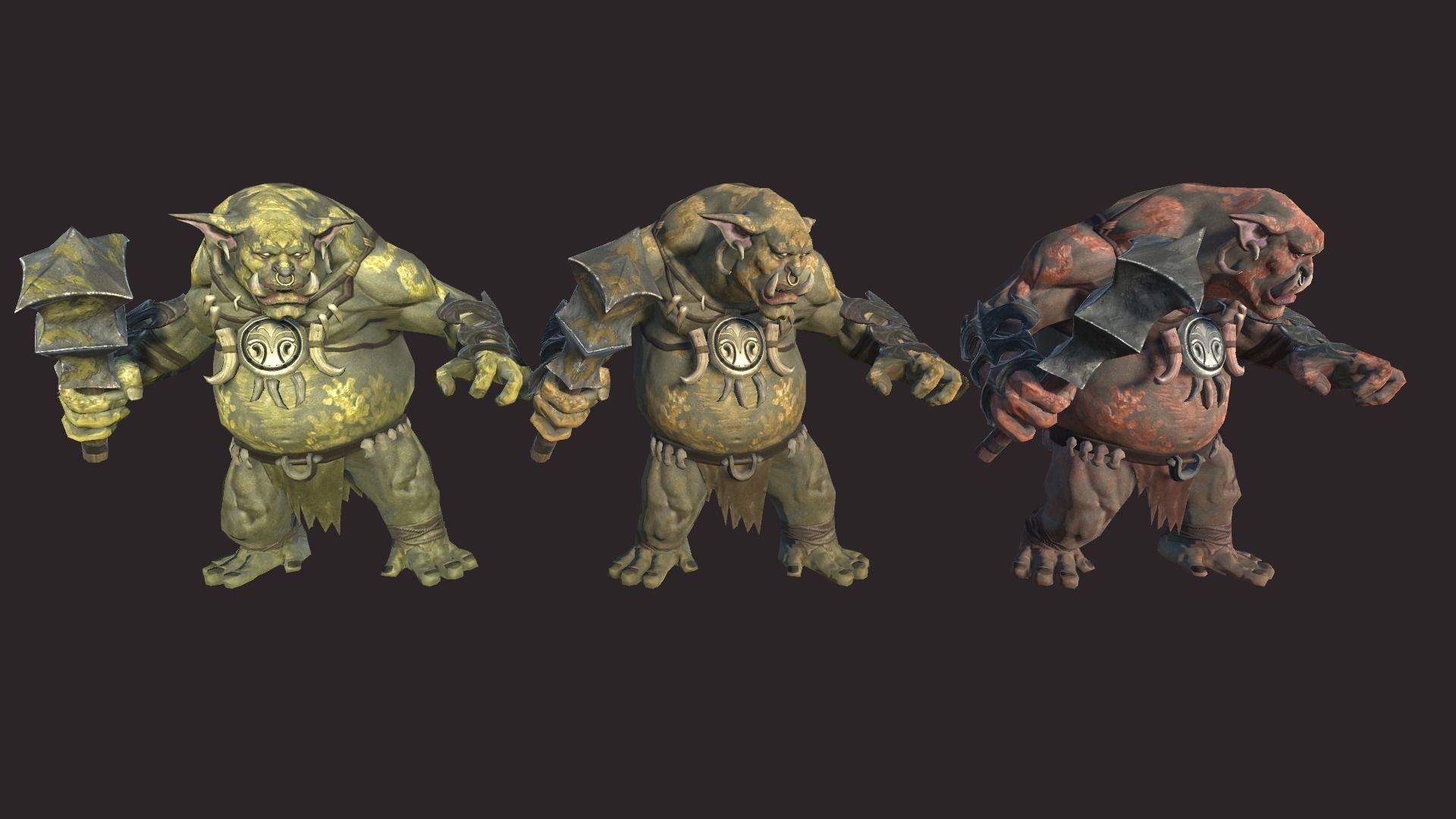 Big Trolls Low-poly 3D model_11
