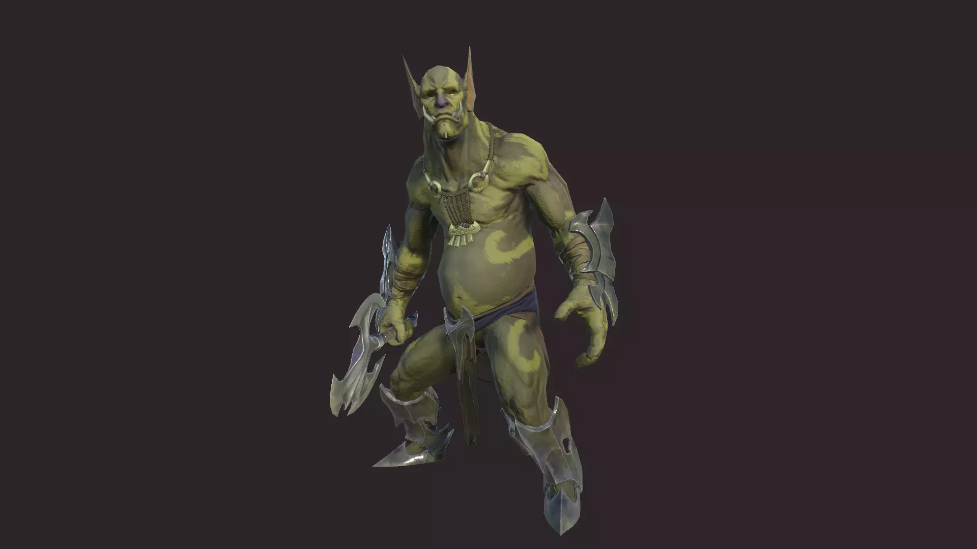 Trolls animated character Low-poly 3D model