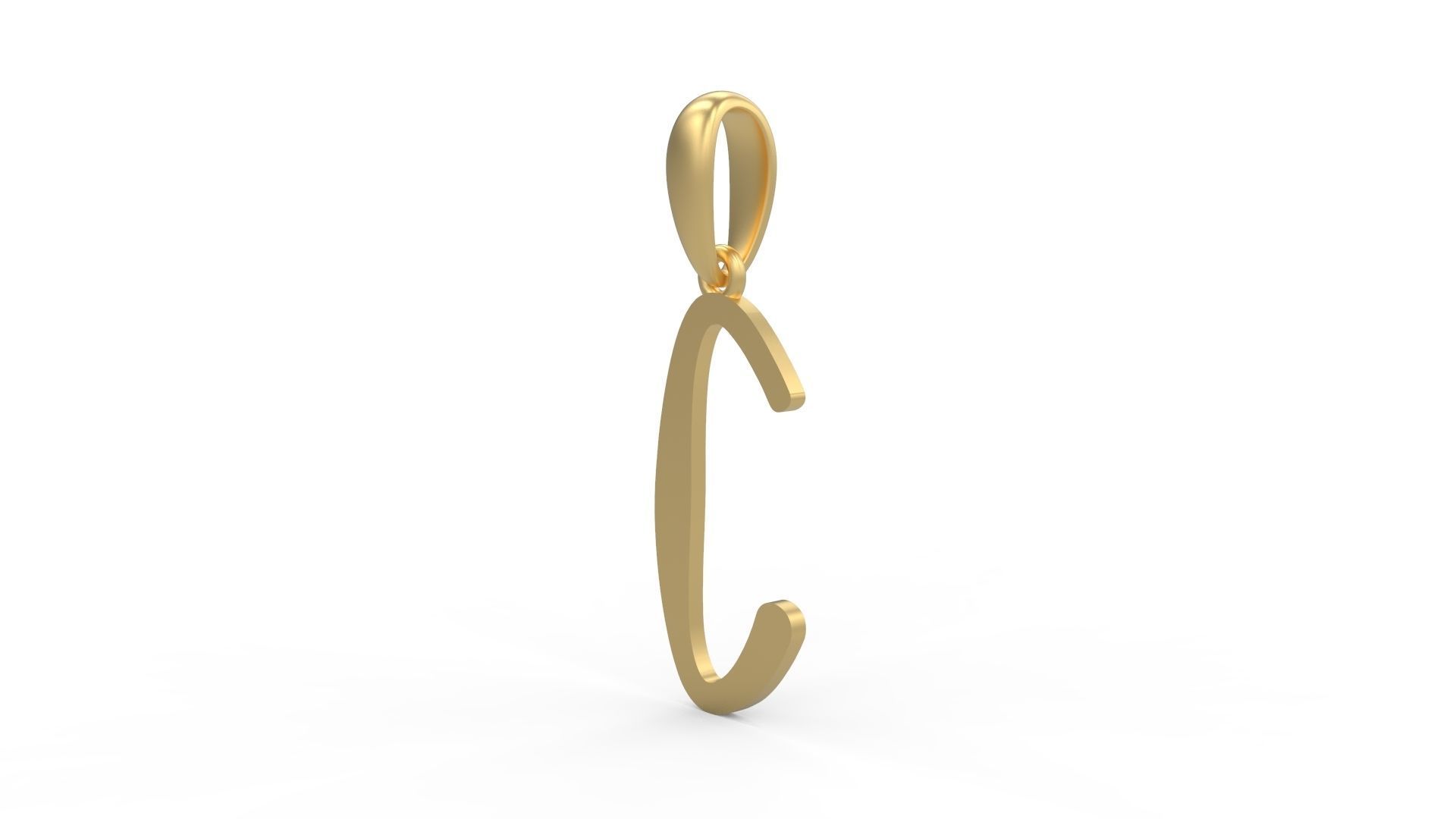 Initial Letters Pendant KanaKaiana C 3D print model_1