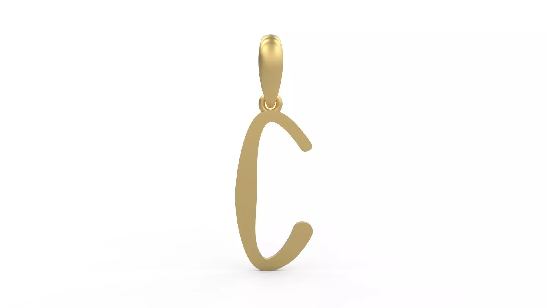 Initial Letters Pendant KanaKaiana C 3D print model_0