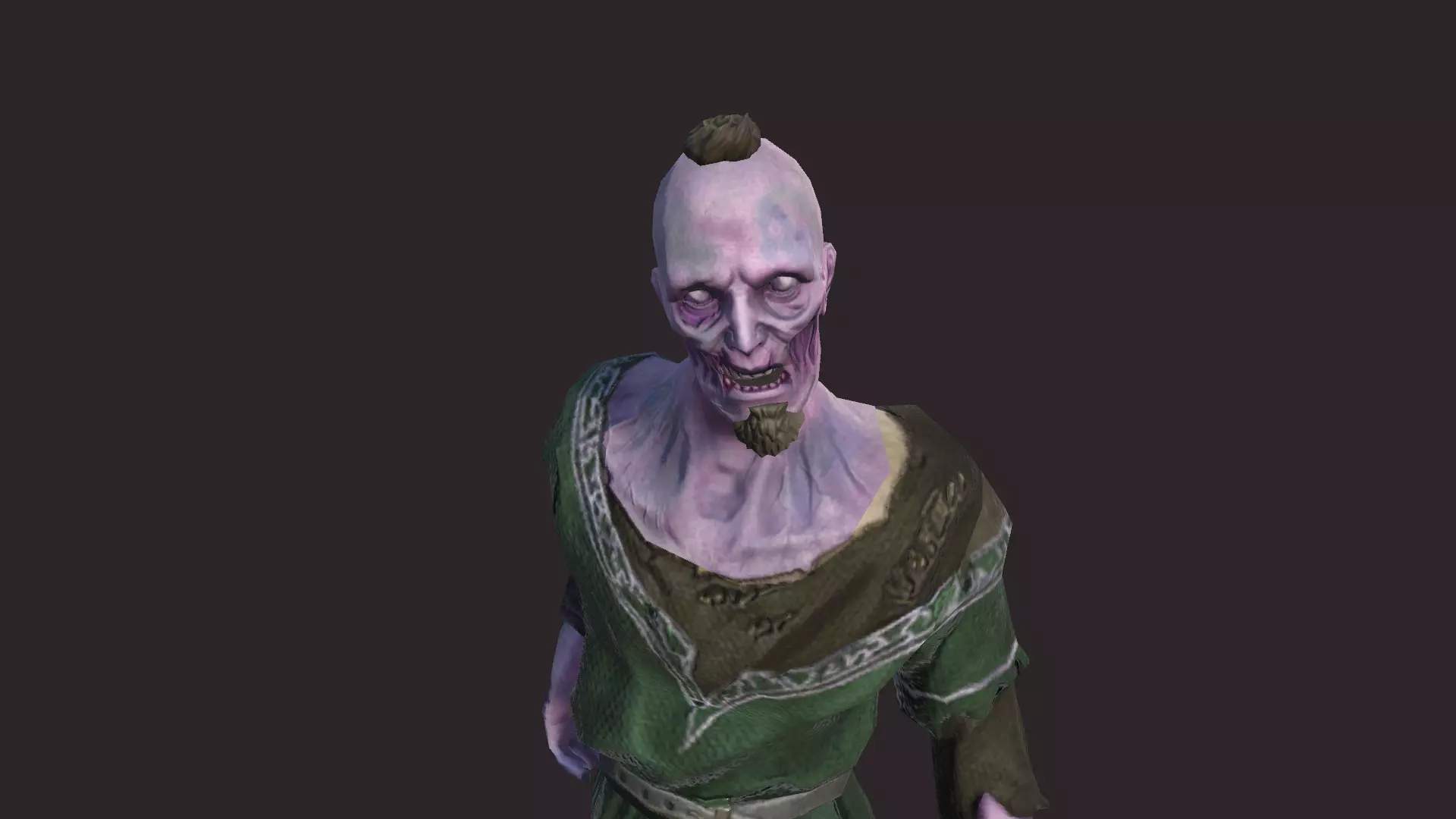 Zombie 2 animated character Low-poly 3D model