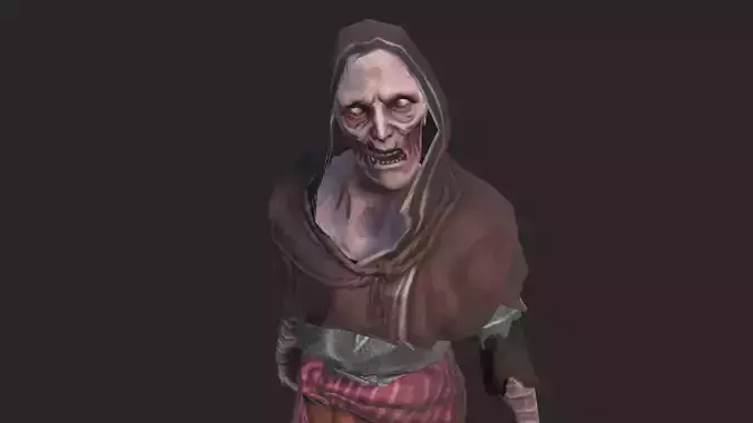 Zombie 3 Low-poly 3D model