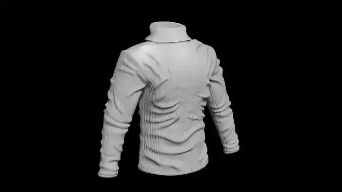 Turtleneck Sweater Low-poly 3D model